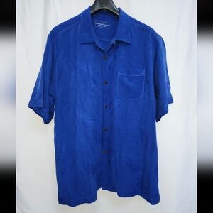 Men's Blue Short Sleeve Shirt